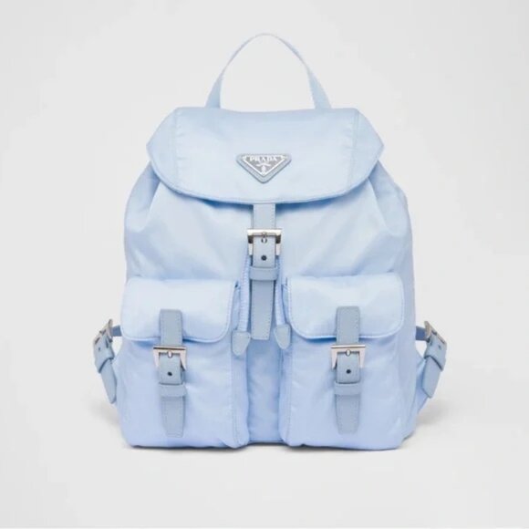 Prada Small Re-Nylon Backpack - Blue - Picture 1 of 9